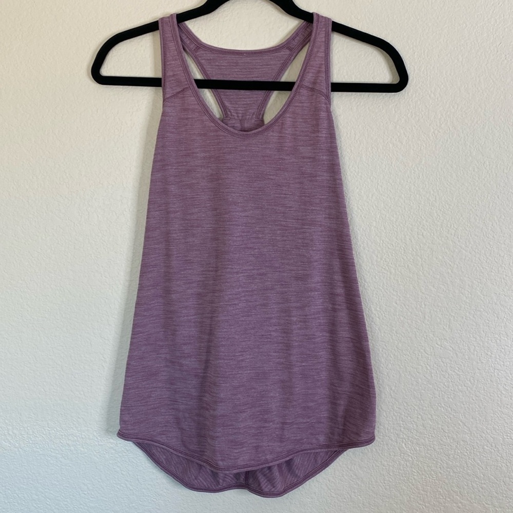 Lululemon racerback tank top purple heather size? VGUC